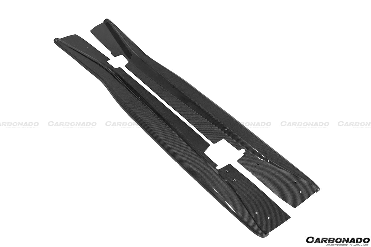 2013 - 2019 Corvette C7 AR Style Carbon Fiber Side Skirts