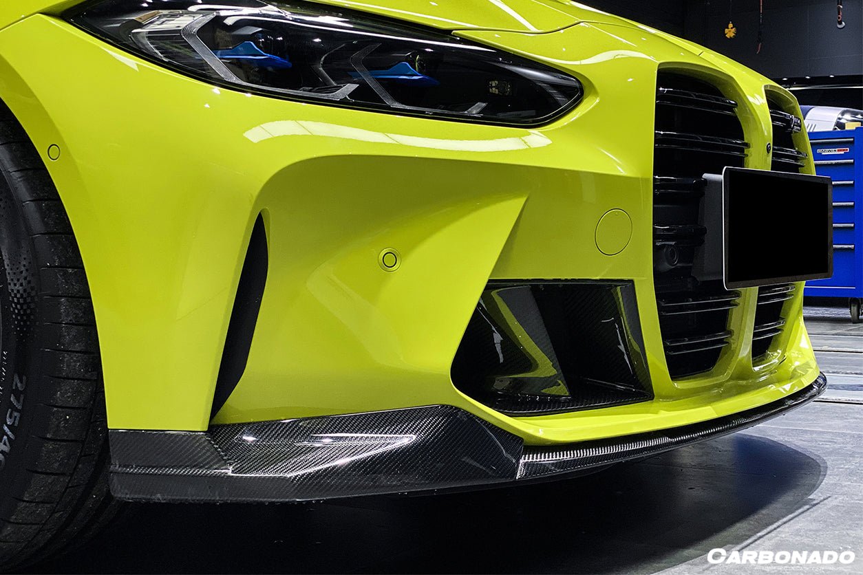 2021-2025 BMW M3 G80 M4 G82 G83 MP Style Carbon Fiber Front Bumper Air Vents
