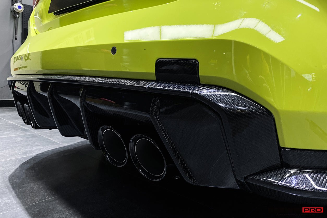 2021-2025 BMW M4 G82/G83 M3 G80 Carbon Fiber Rear Diffuser Trim Replacement Lip