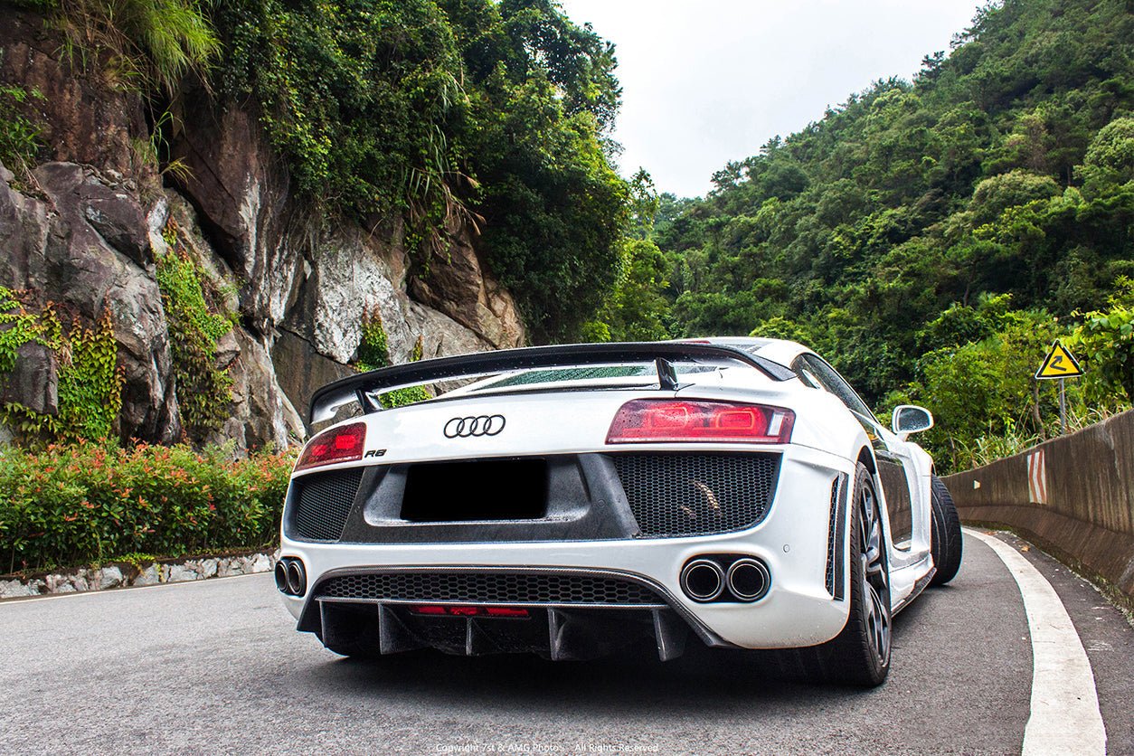 2006-2015 Audi R8 Coupe & Spyder DPGT Style Rear Bumper - DarwinPRO Aerodynamics