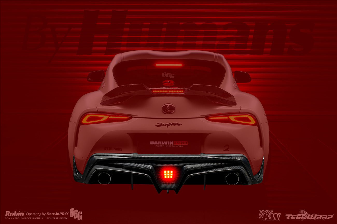 2019 - 2025 Toyota GR Supra (J29 & DB) A90 A91 BKSS Style Carbon Fiber Rear Diffuser Lip