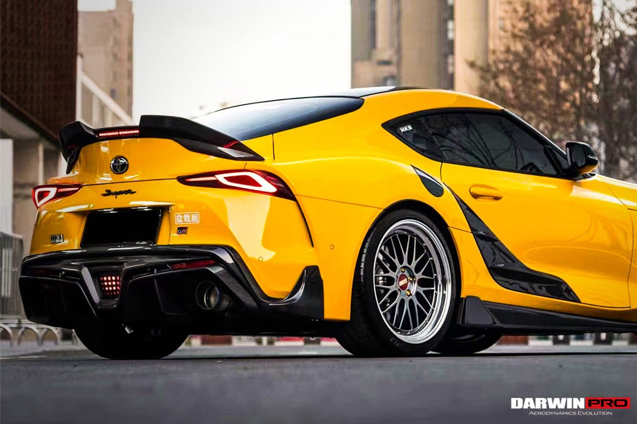 2019 - 2025 Toyota GR Supra (J29 & DB) A90 A91 BKSS Style Carbon Fiber Trunk Spoiler with LED Light