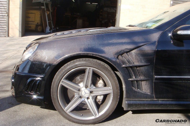 2005-2007 Mercedes Benzw203 C55 AMG Only WI Style Front Fender - Carbonado