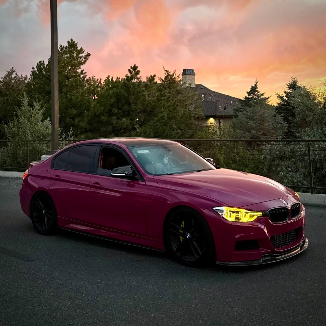 F30 3 Series LCI Style LED Headlights V2 CSL Yellow/White 2012 - 2019