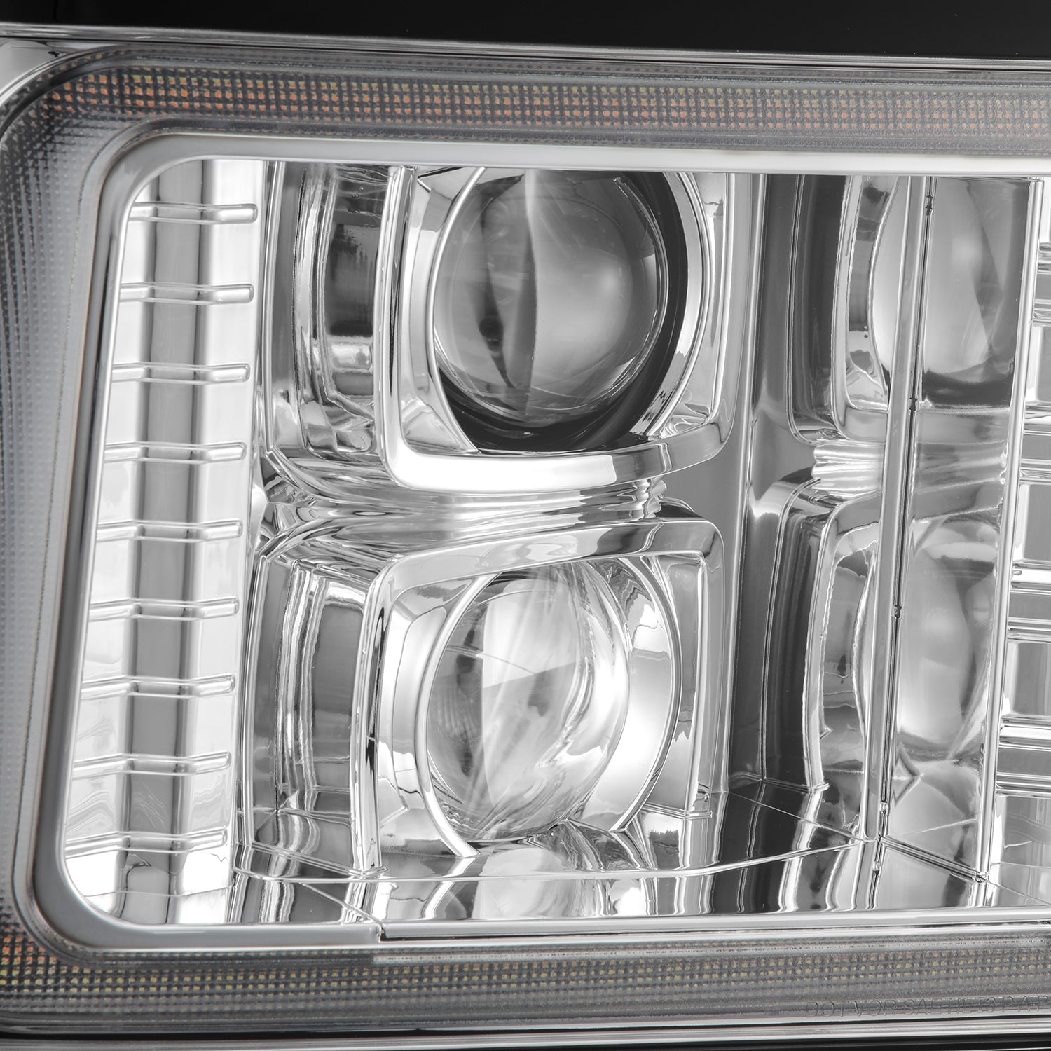 92-96 Ford F-Series/Bronco PRO-Series Halogen Projector Headlights Chrome | AlphaRex