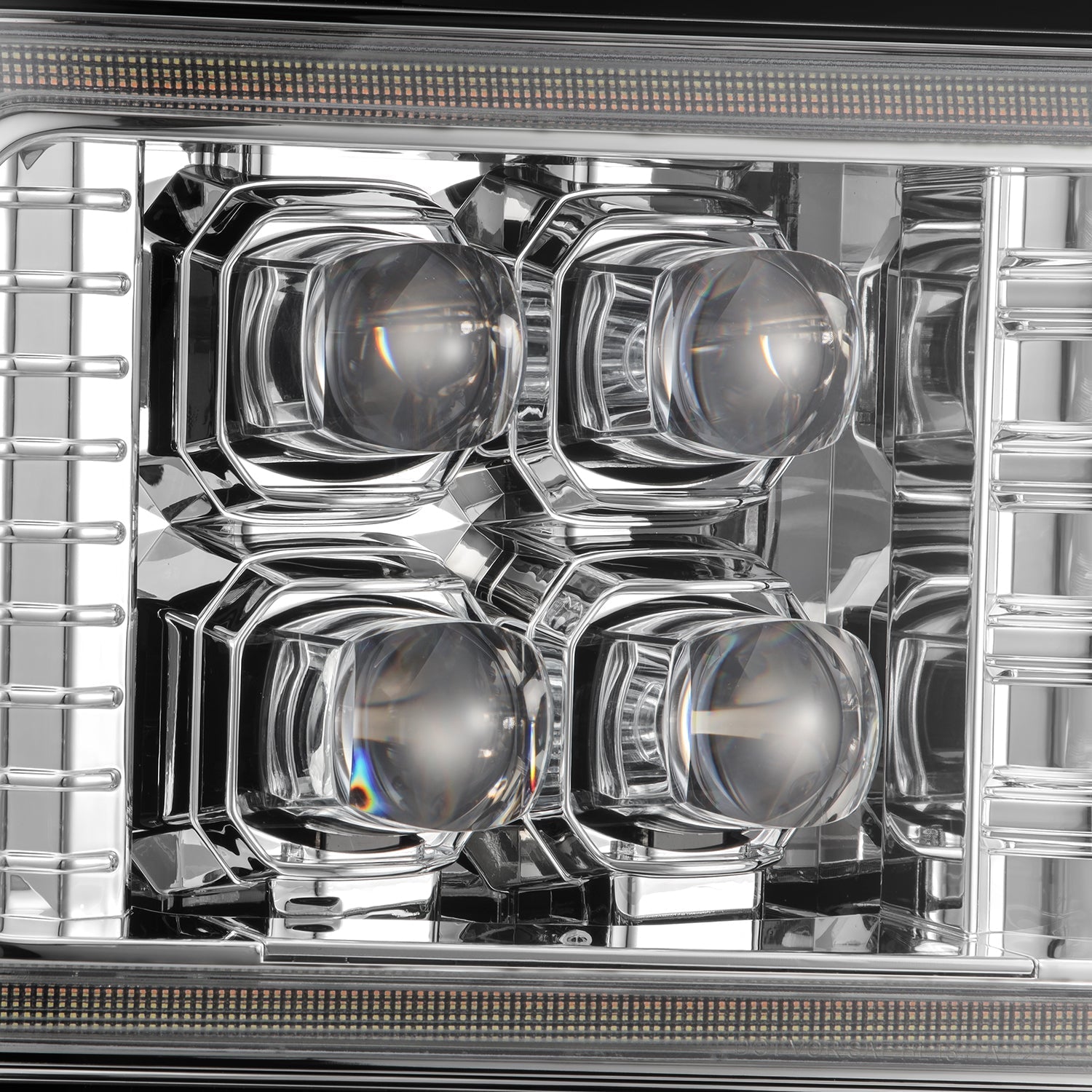 92-96 Ford F-Series/Bronco NOVA-Series LED Projector Headlights Chrome | AlphaRex
