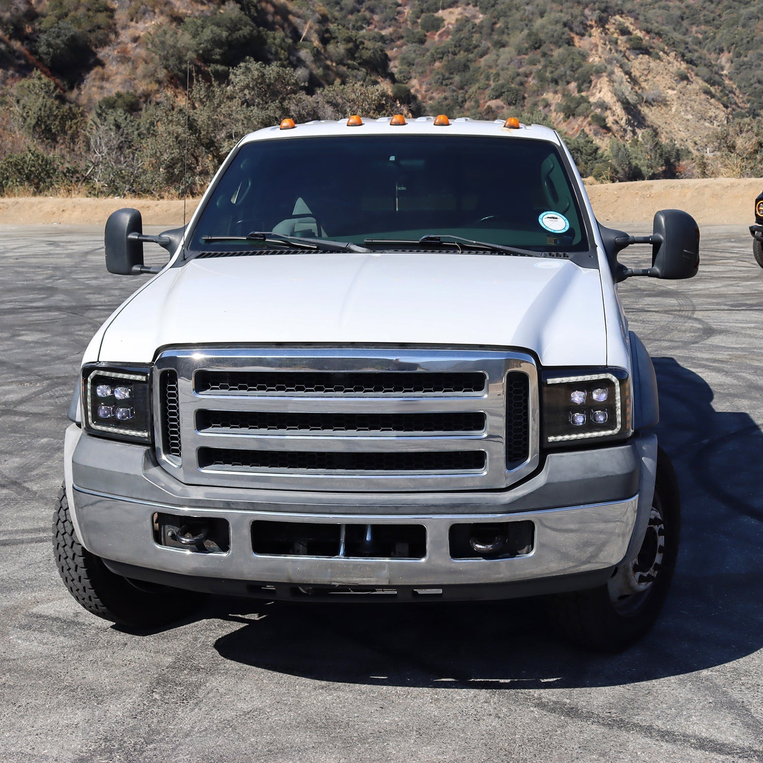 92-96 Ford F-Series/Bronco NOVA-Series LED Projector Headlights Chrome | AlphaRex