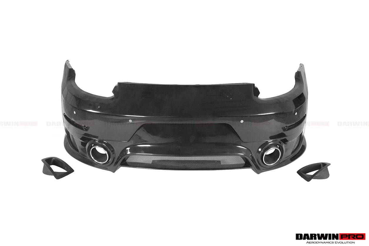 2013 - 2019 Porsche 911 991 Turbo/S GT2RS Style Partial Carbon Fiber Rear Bumper