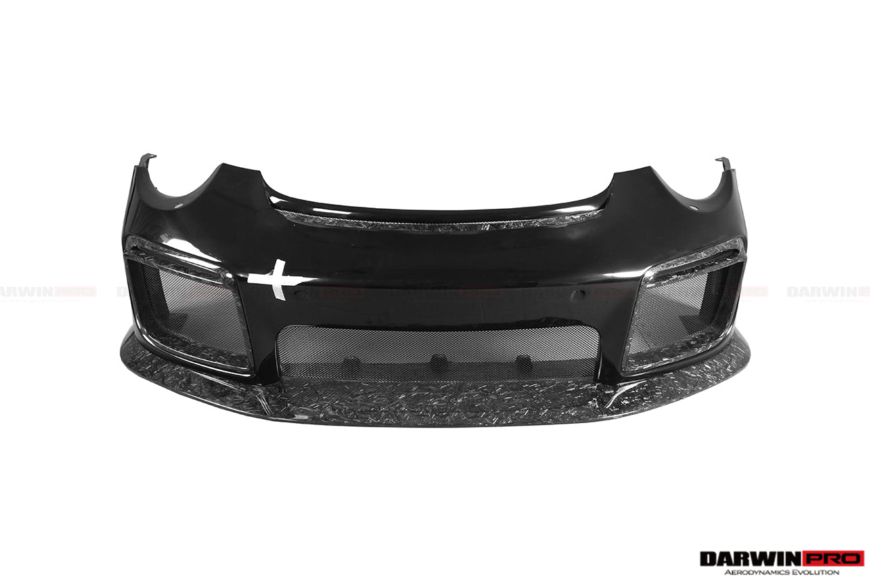 2013 - 2019 Porsche 911 991 Turbo S GT2RS Style Partial Carbon Fiber Front Bumper and Fender
