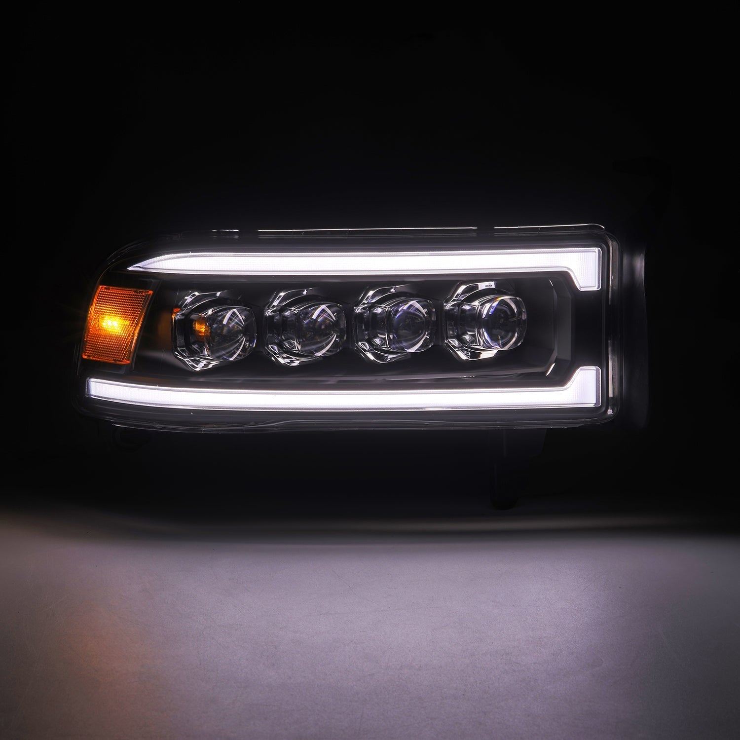 94-01 Dodge Ram 1500/94-02 Ram 2500/3500 NOVA-Series LED Headlights Black | AlphaRex