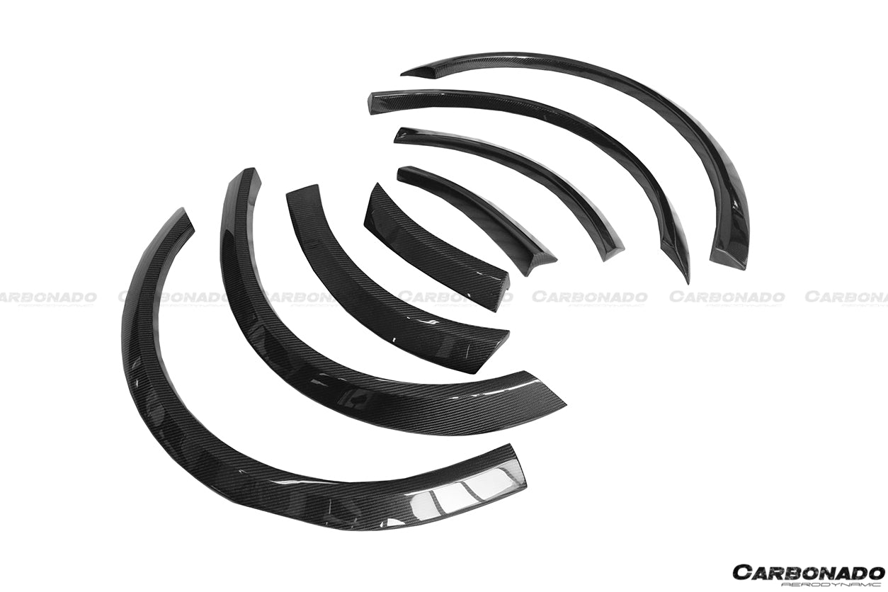 2012 - 2015 Tesla S Pre-facelift RZS Style Carbon Fiber Full Kit