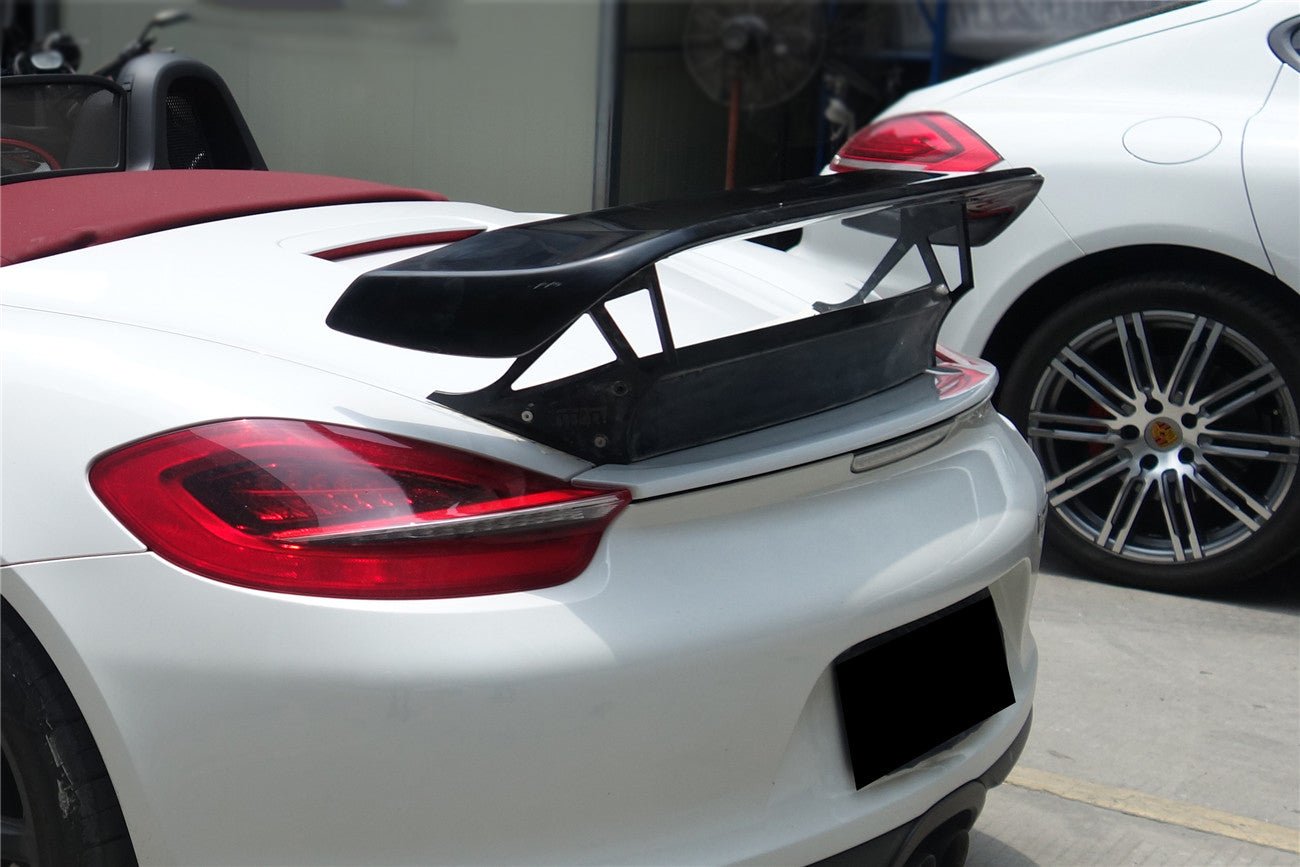 2012 - 2016 Porsche 981 Boxster TA Style Style Carbon Fiber Trunk Spoiler Wing