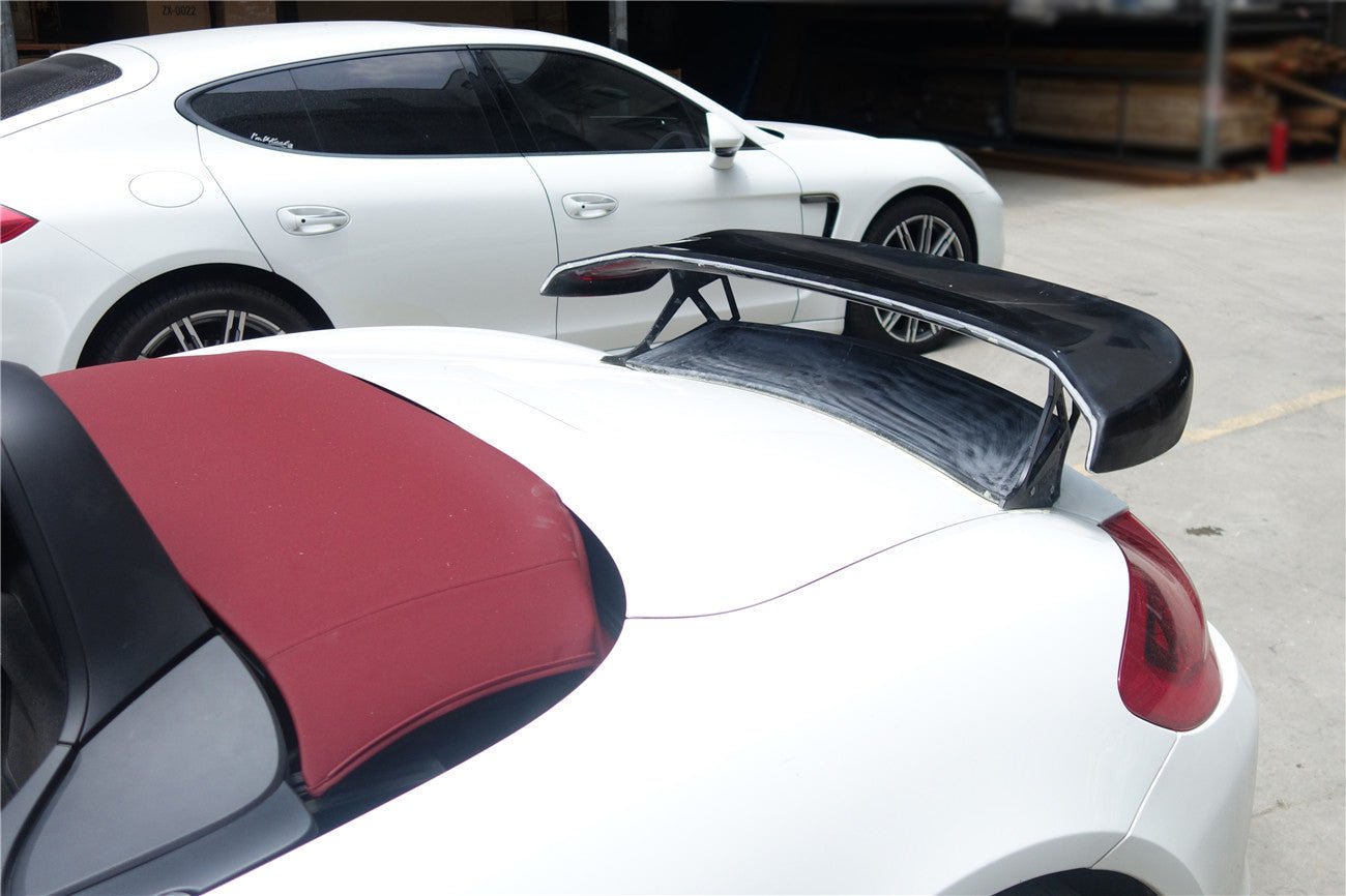 2012 - 2016 Porsche 981 Boxster TA Style Style Carbon Fiber Trunk Spoiler Wing