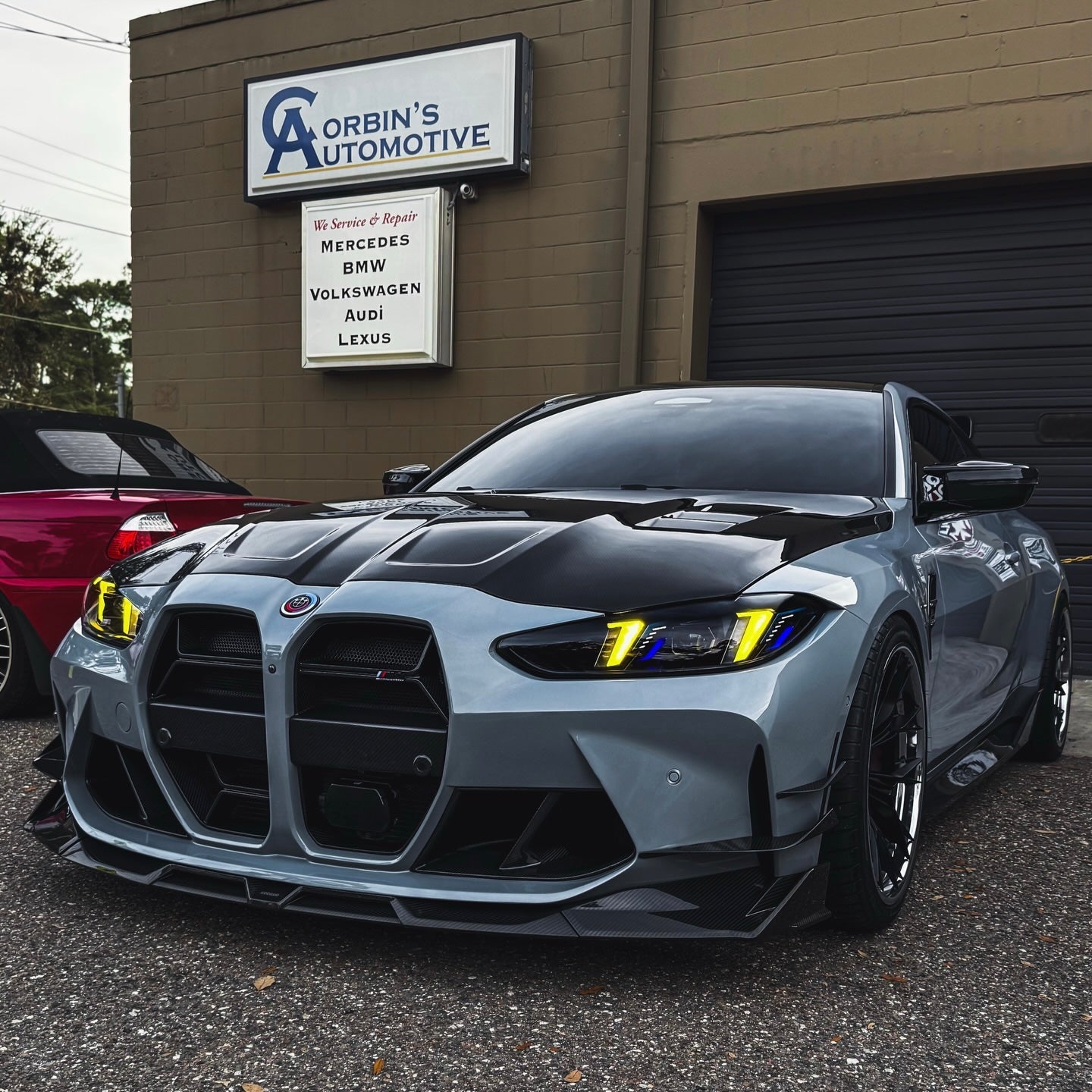 BMW G8X G80 M3 G82 M4 G22 4 Series CSL Yellow/White Complete Snake Eyes Style Headlights 2021 - Current