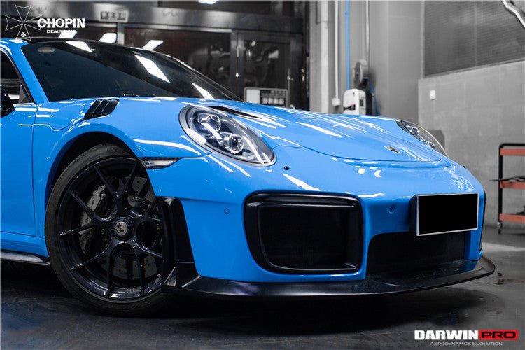 2013 - 2019 Porsche 911 991 Turbo S GT2RS Style Partial Carbon Fiber Front Bumper and Fender