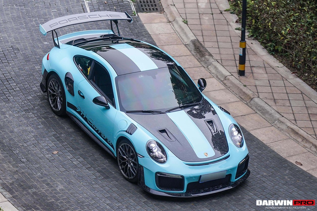 2016 - 2019 Porsche 911 991.2 Carrera &Targa 4 & 4S GT2RS Style Partial Carbon Fiber Front Bumper