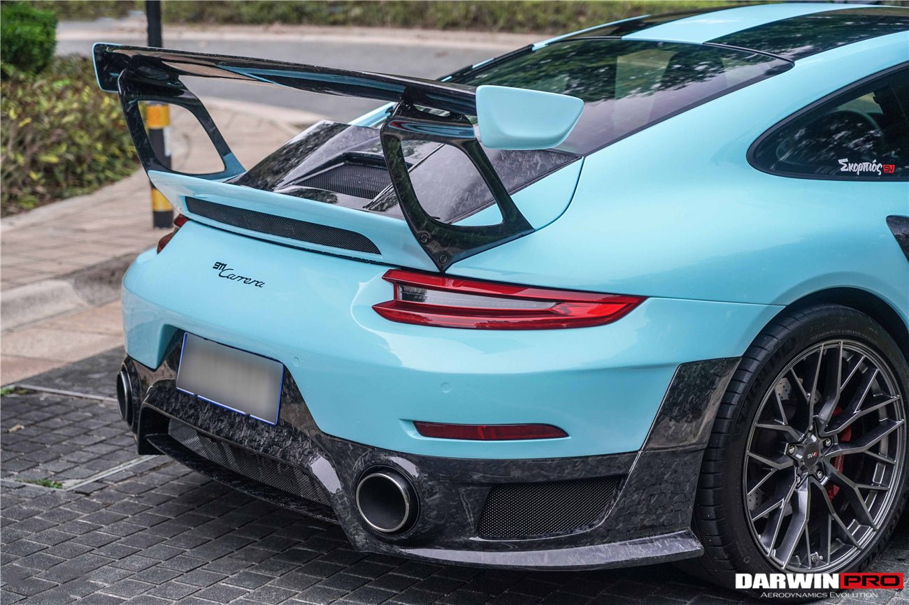 2016 - 2019 Porsche 911 991.2 Carrera & S GT2RS Style Partial Carbon Fiber Rear Bumper