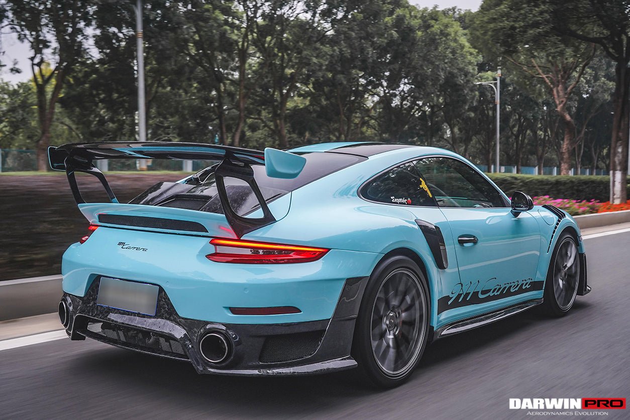 2016 - 2019 Porsche 911 991.2 Carrera & S GT2RS Style Partial Carbon Fiber Rear Bumper