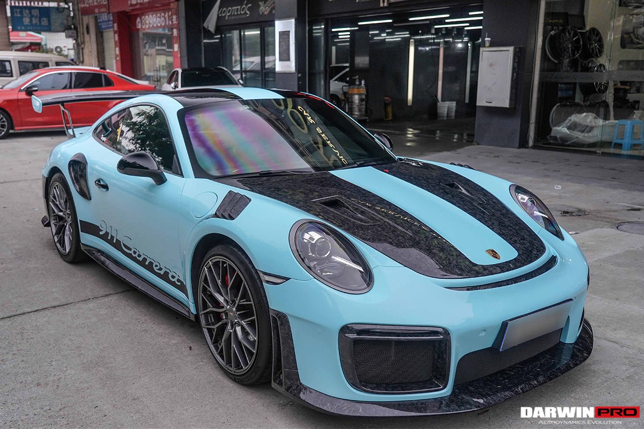 2016 - 2019 Porsche 911 991.2 Carrera &Targa 4 & 4S GT2RS Style Partial Carbon Fiber Front Bumper