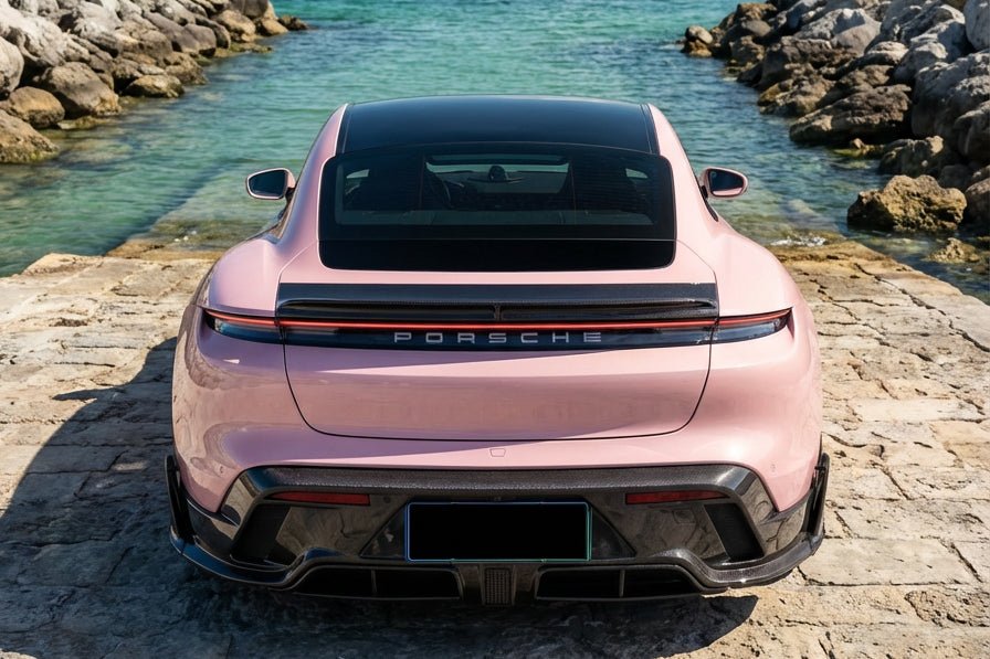 Porsche Taycan CADO Style Carbon Fiber Trunk Spoiler 2020-2024