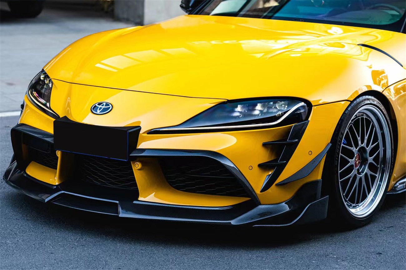 2019 - 2025 Toyota GR Supra (J29 & DB) A90 A91 BKSS Style Carbon Fiber Front Lip