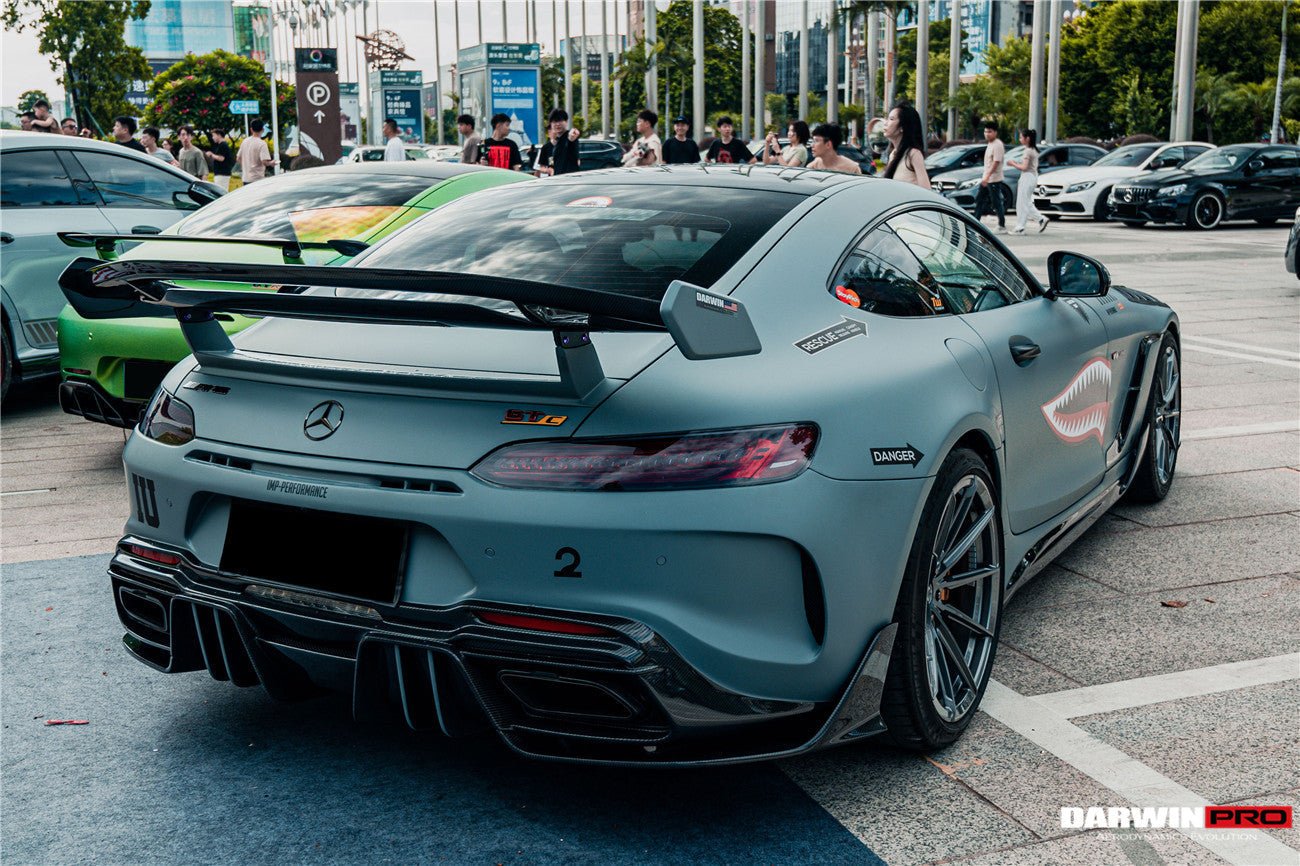2017 - 2021 Mercedes Benz AMG GTC IMPII Part Carbon Fiber Rear Bumper With Exhasust tips