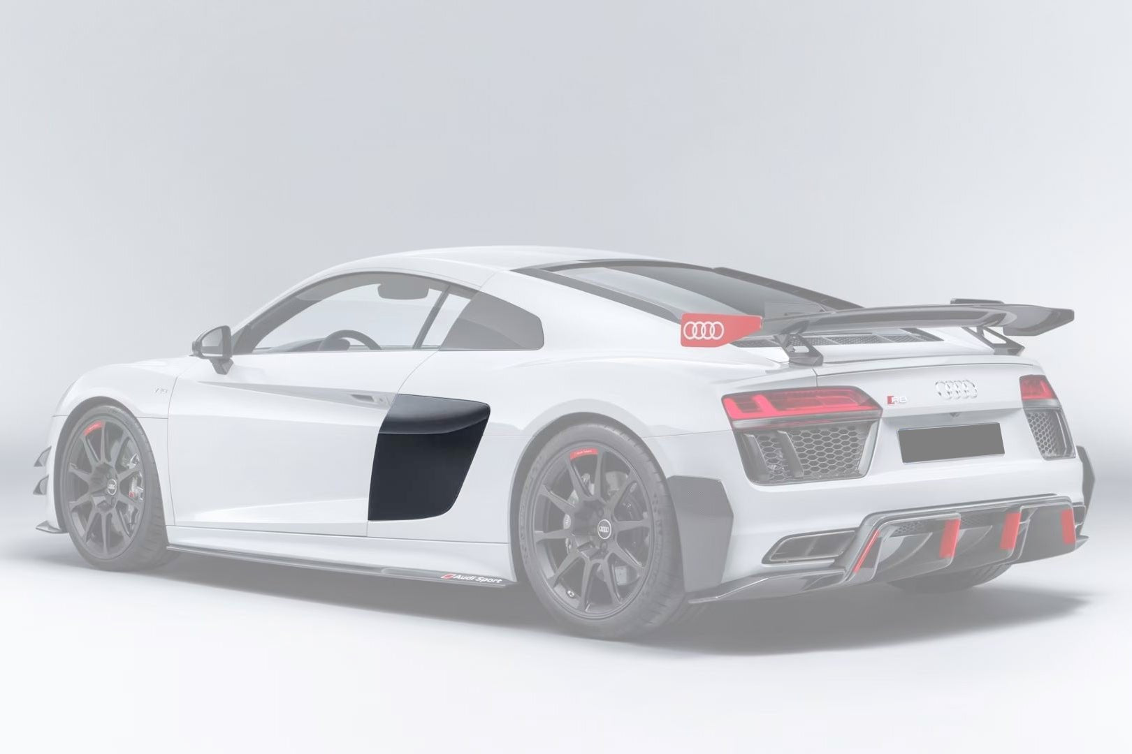 2016 - 2024 Audi R8 Coupe&Spyder GT4 Style Dry Carbon Fiber Side Door Panel Blades
