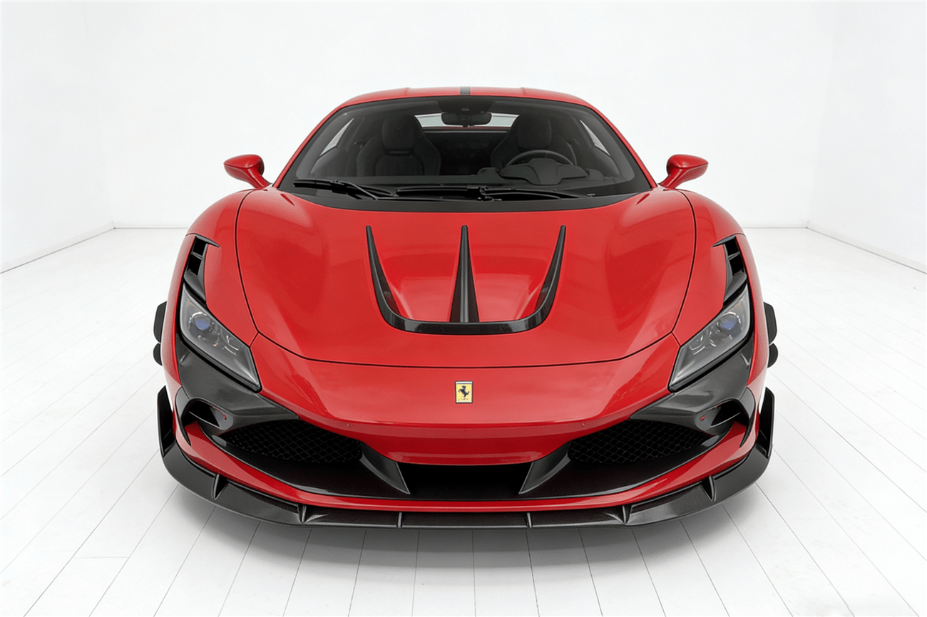 Ferrari F8 MSY Style Carbon Fiber Front Lip Splitter 2019-2024