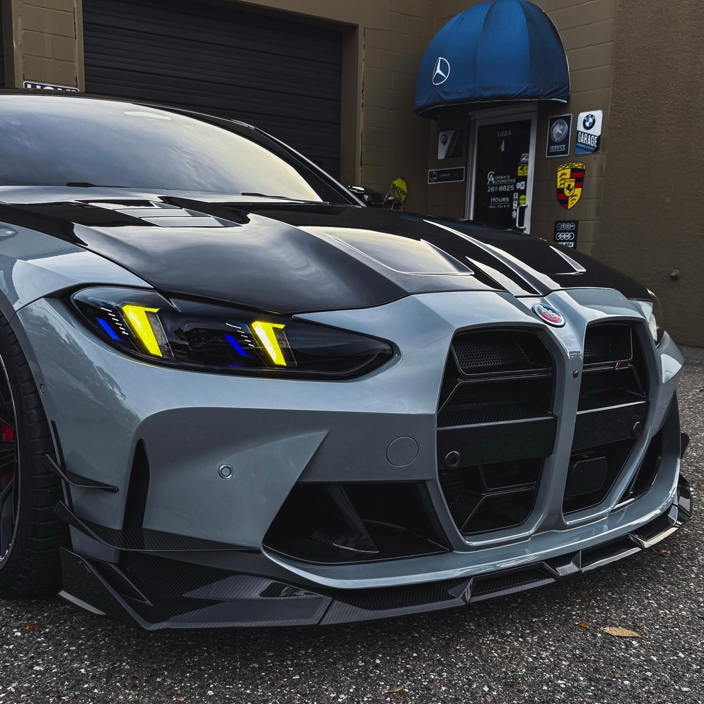 BMW G8X G80 M3 G82 M4 G22 4 Series CSL Yellow/White Complete Snake Eyes Style Headlights 2021 - Current