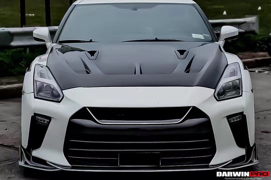 2008 - 2022 Nissan GTR R35 CBA & DBA & EBA BKSSII Style Carbon Fiber Hood