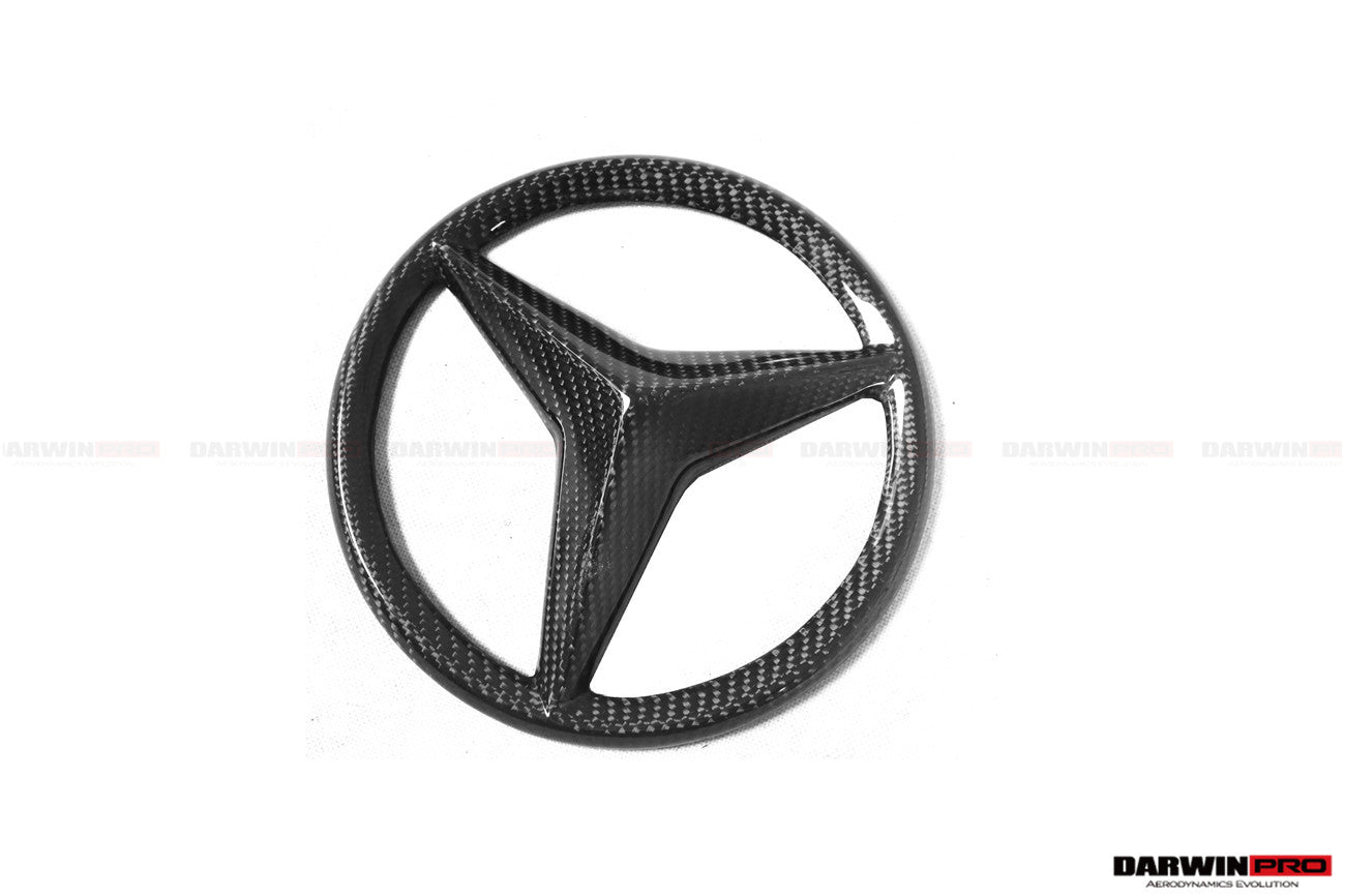 2015 - 2018 Mercedes Benz W205 C63 & C63S AMG Coupe IMP Carbon Fiber Grille LOGO Cover