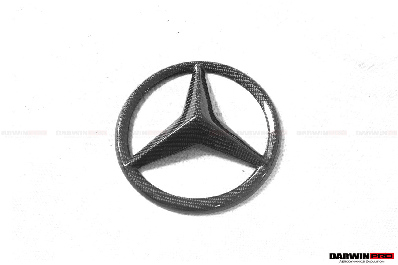 2015 - 2018 Mercedes Benz W205 C63 & C63S AMG Coupe IMP Carbon Fiber Grille LOGO Cover