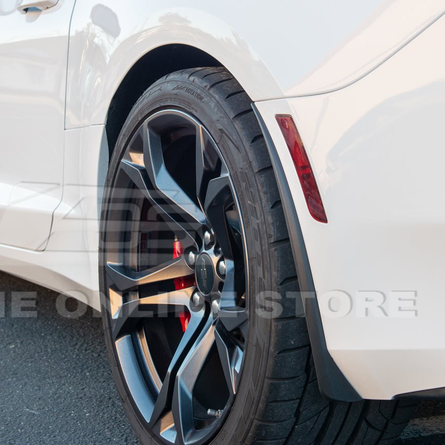 Chevrolet Camaro 6th Gen GM Style Black Front Rear Splash Guards Mud Flaps Set 2016-2024