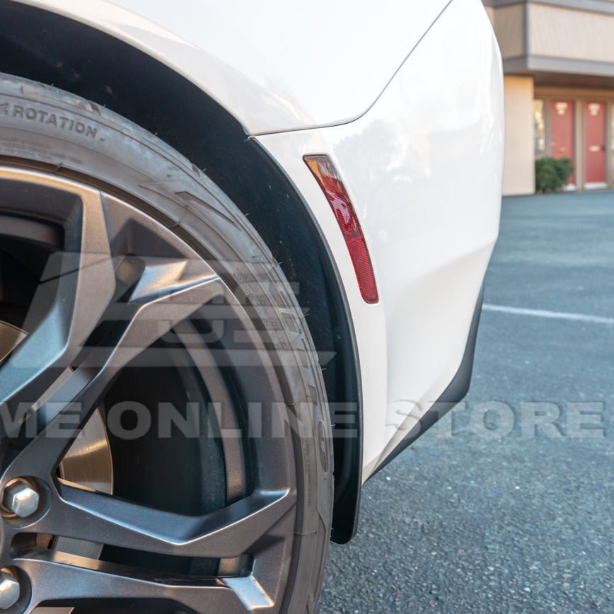 Chevrolet Camaro 6th Gen GM Style Black Front Rear Splash Guards Mud Flaps Set 2016-2024