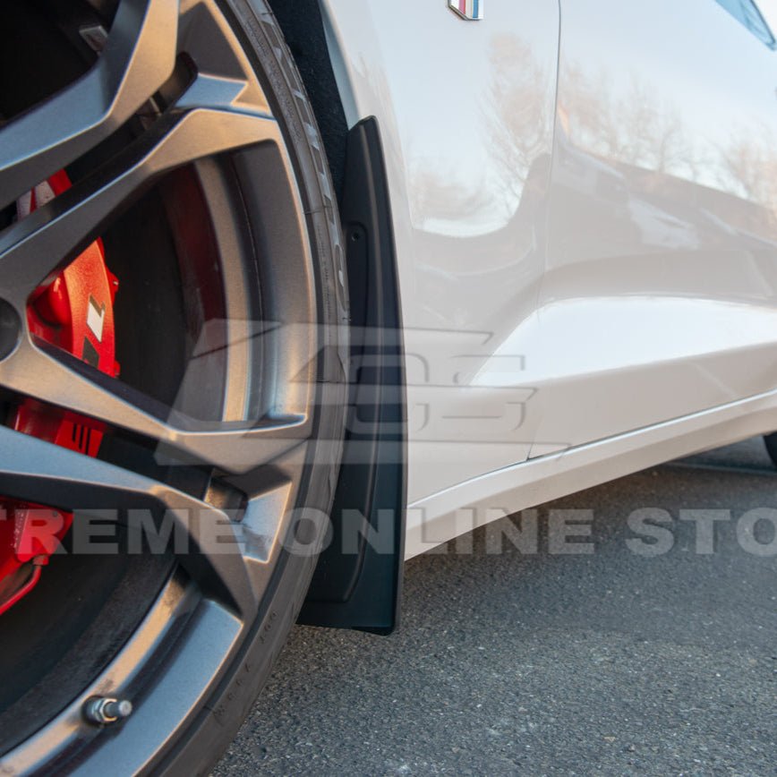 Chevrolet Camaro 6th Gen GM Style Black Front Rear Splash Guards Mud Flaps Set 2016-2024