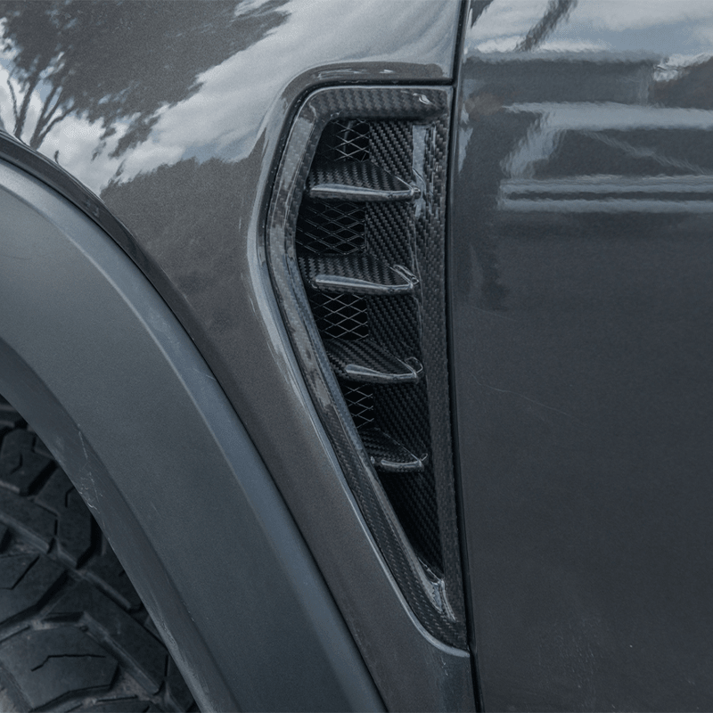 Ram 1500 DT TRX Style Carbon Fiber Side Door Fender Vent Trim 2019-Up