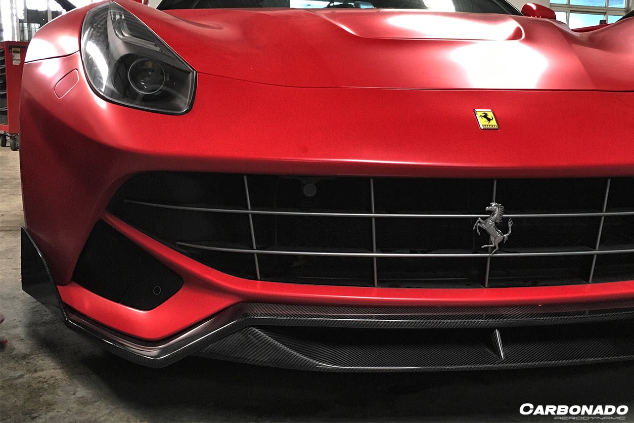 2012 - 2017 Ferrari F12 Berlinetta DC Style Carbon Fiber Front Lip