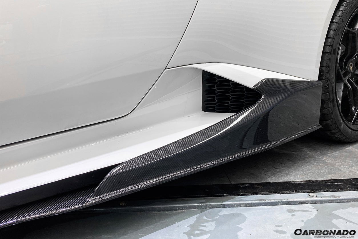 2015 - 2019 Lamborghini Huracan LP610&LP580 MD Style Carbon Fiber Side Skirts Under Board