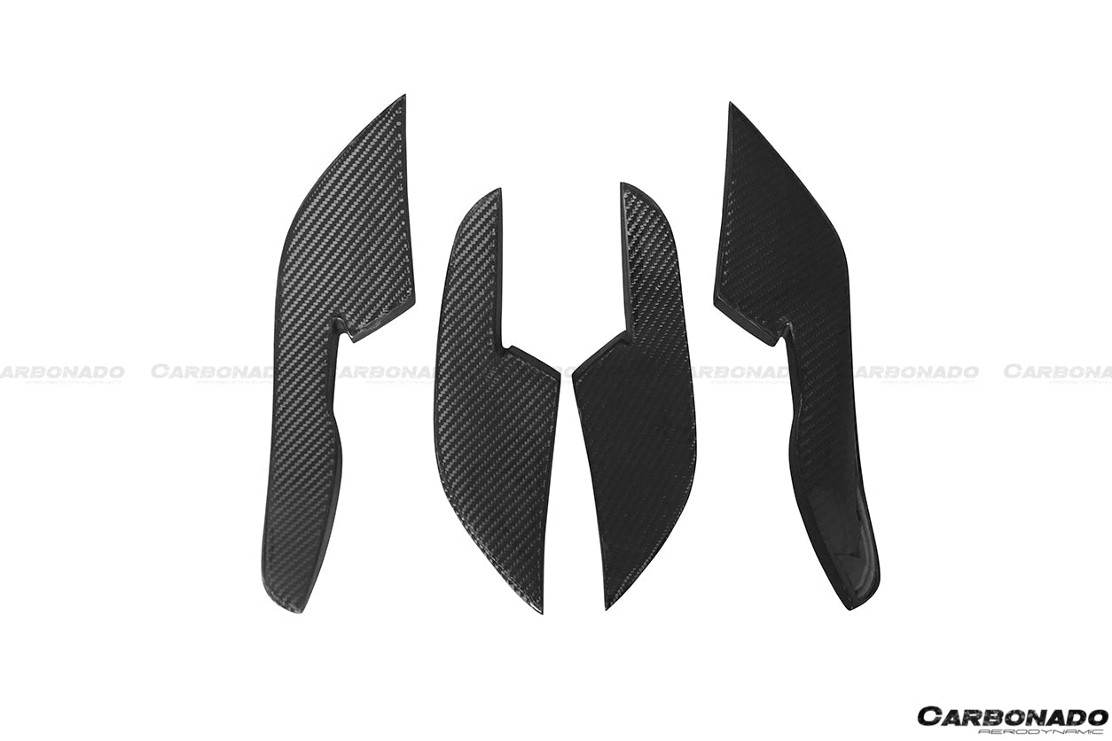 2013 - 2018 Audi RS6 Avant BS Style Carbon Fiber Front Bumper Canards