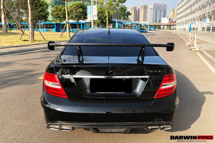 Mercedes Benz W204 C Class/ C63 AMG Coupe BKSS Style Carbon Fiber Trunk Spoiler