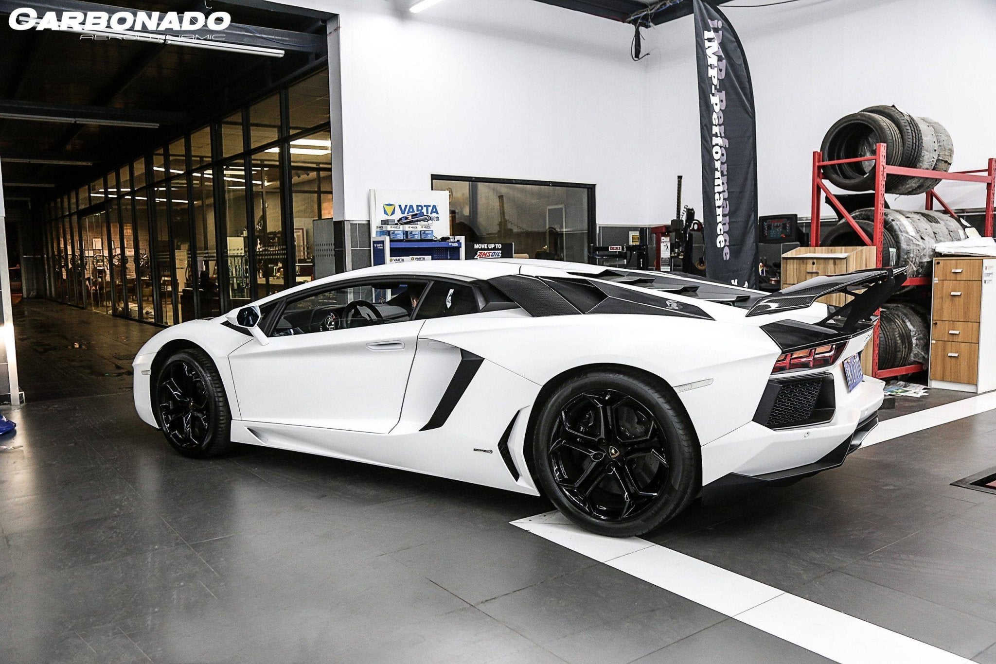 2011-2021 Lamborghini Aventador LP700 LP740 Coupe & Roadster BKSS Style Carbon Fiber Rear Side Scoops - Carbonado