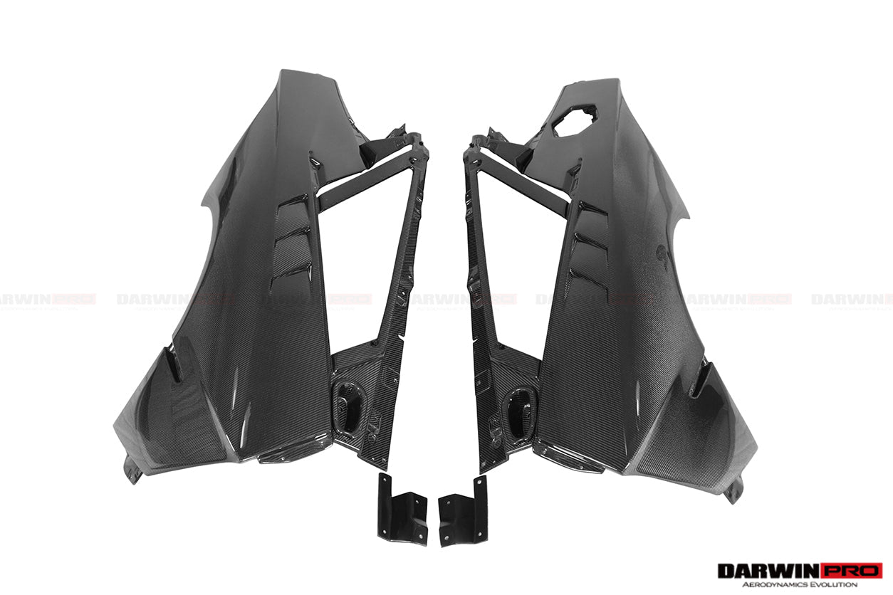 2011 - 2016 Lamborghini Aventador LP700 Coupe & Roadster BKSSII Style Carbon Fiber Rear Quarter Panels