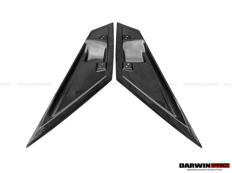 2011 - 2016 Lamborghini Aventador LP700 Coupe & Roadster BKSS Style Carbon Fiber Rear Side Scoops