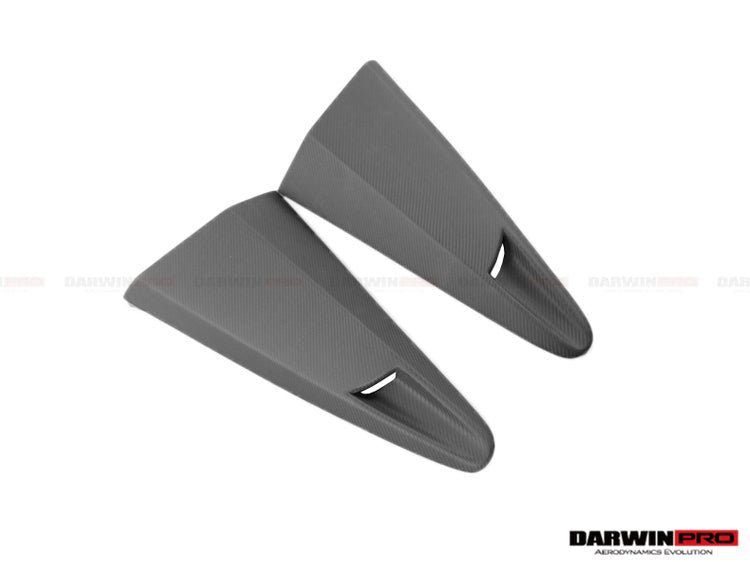2011 - 2017 McLaren 650s & 12C BKSS Style Carbon Fiber Quarter Window Scoops