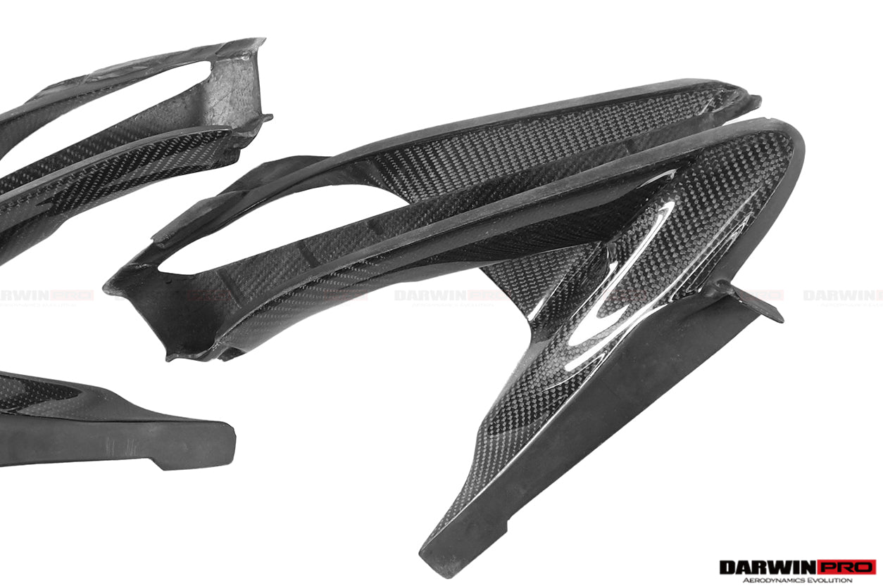 2017 - 2020 McLaren 720S Dry Carbon Fiber Headlight Inserts Trim Replacement