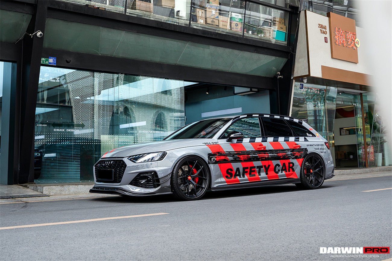 2020 - 2024 Audi RS4 B9.5 BKSS Style Carbon Fiber Front Bumper Canards