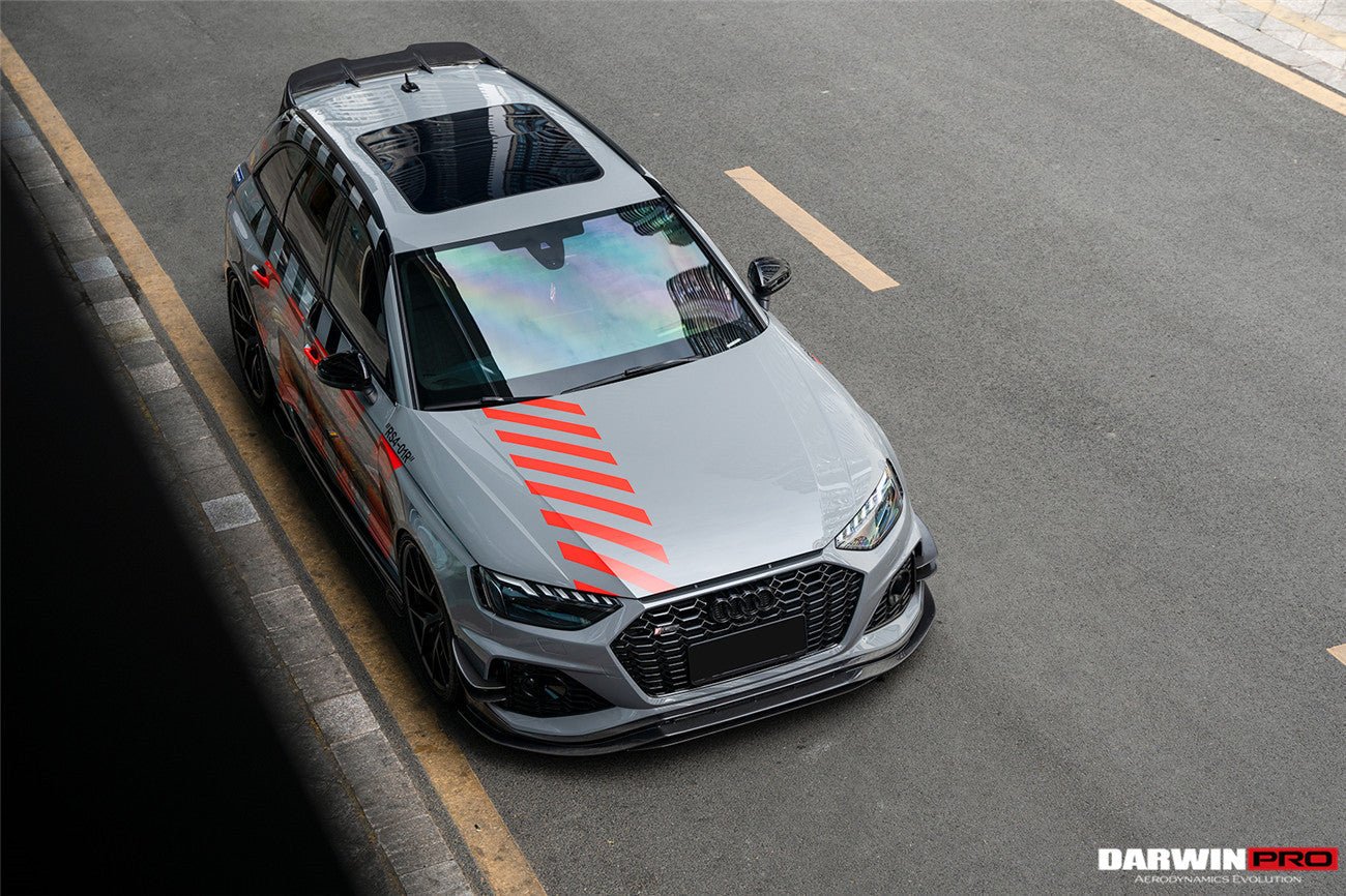 2020 - 2024 Audi RS4 B9.5 BKSS Style Carbon Fiber Front Bumper Canards