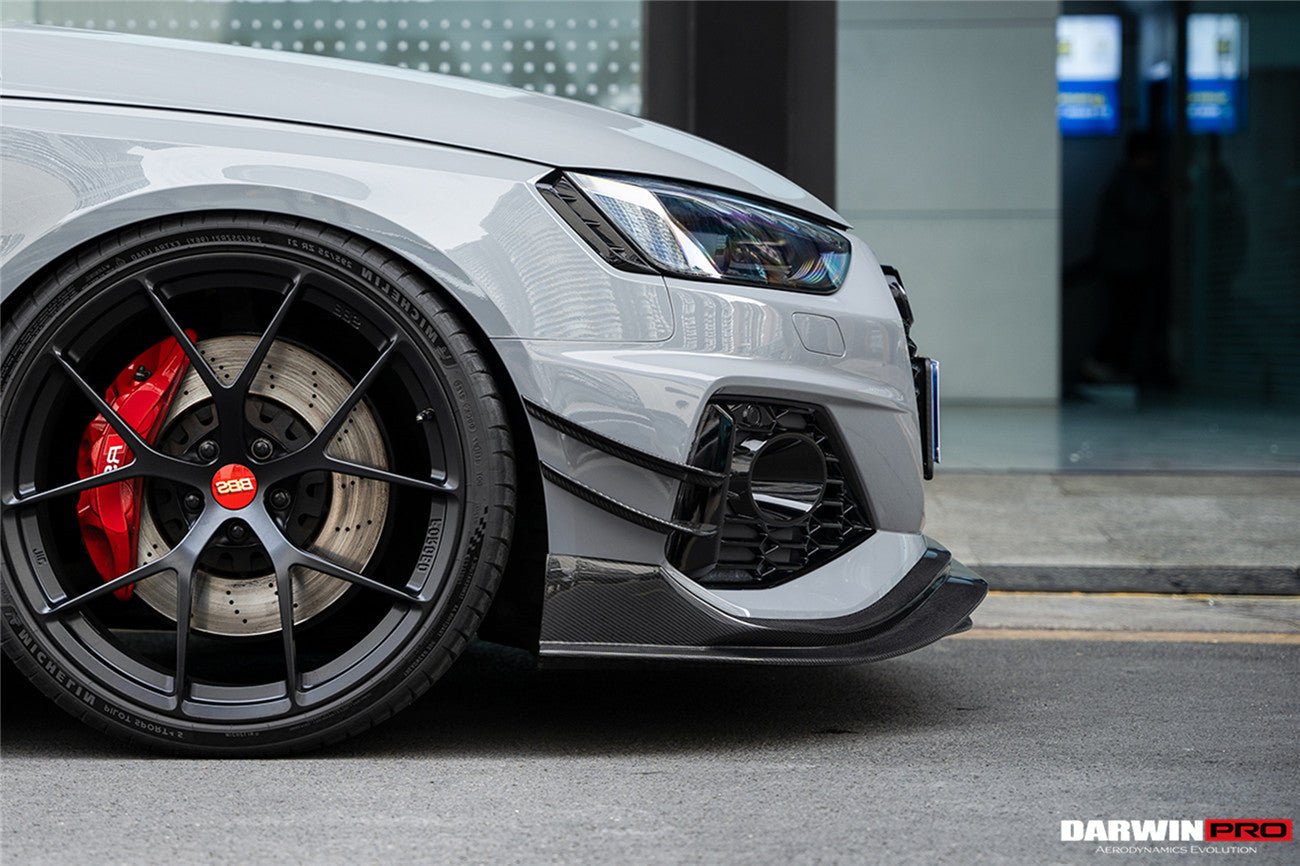 2020 - 2024 Audi RS4 B9.5 BKSS Style Carbon Fiber Front Bumper Canards