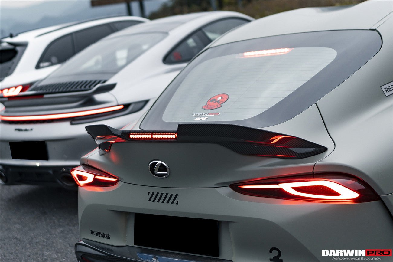 2019 - 2025 Toyota GR Supra (J29 & DB) A90 A91 BKSS Style Carbon Fiber Trunk Spoiler with LED Light