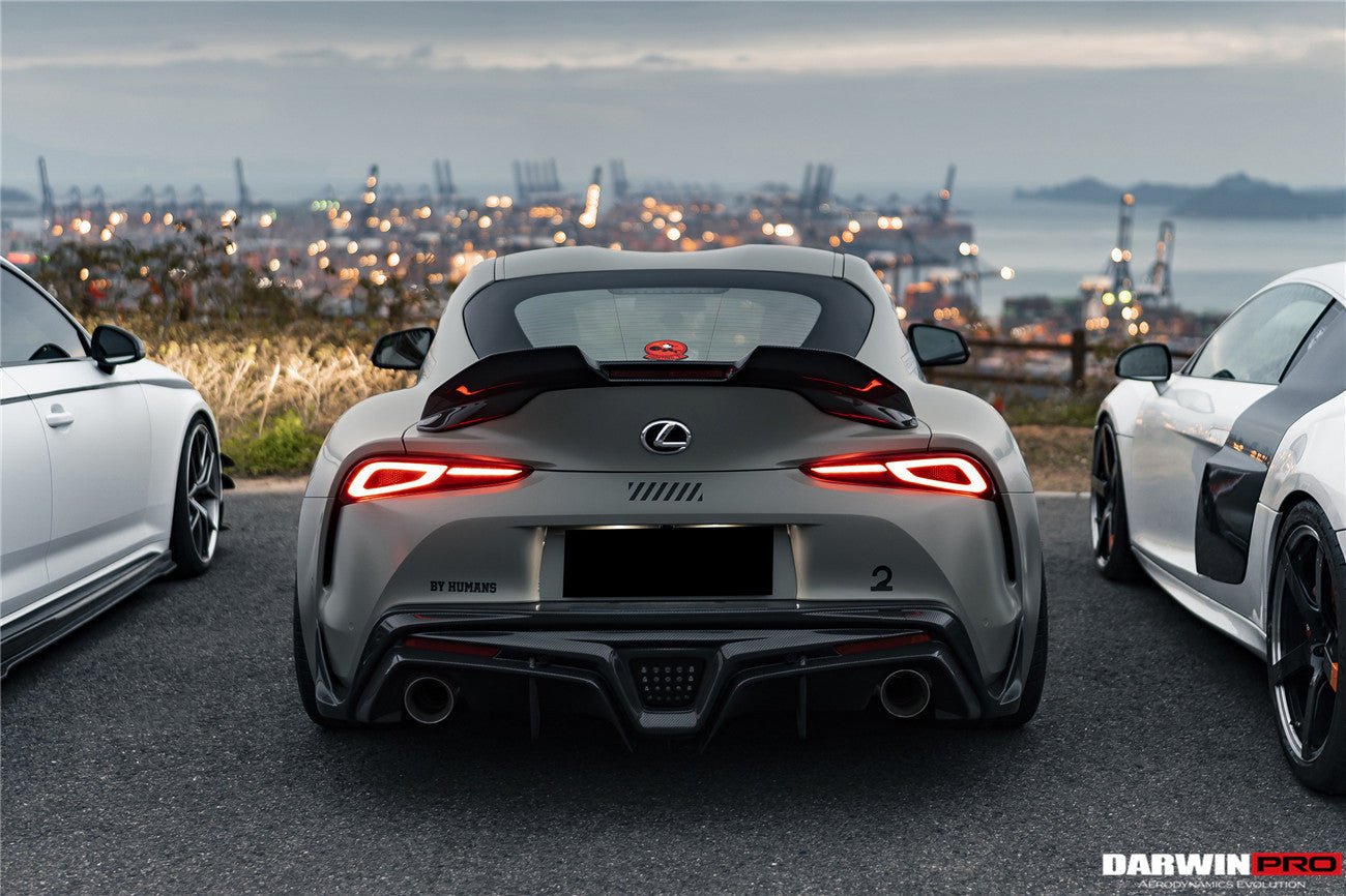 2019 - 2025 Toyota GR Supra (J29 & DB) A90 A91 BKSS Style Carbon Fiber Trunk Spoiler with LED Light